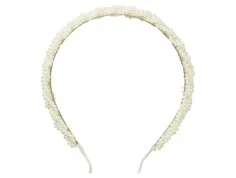 Name It cloud dancer hårbøjle med perler